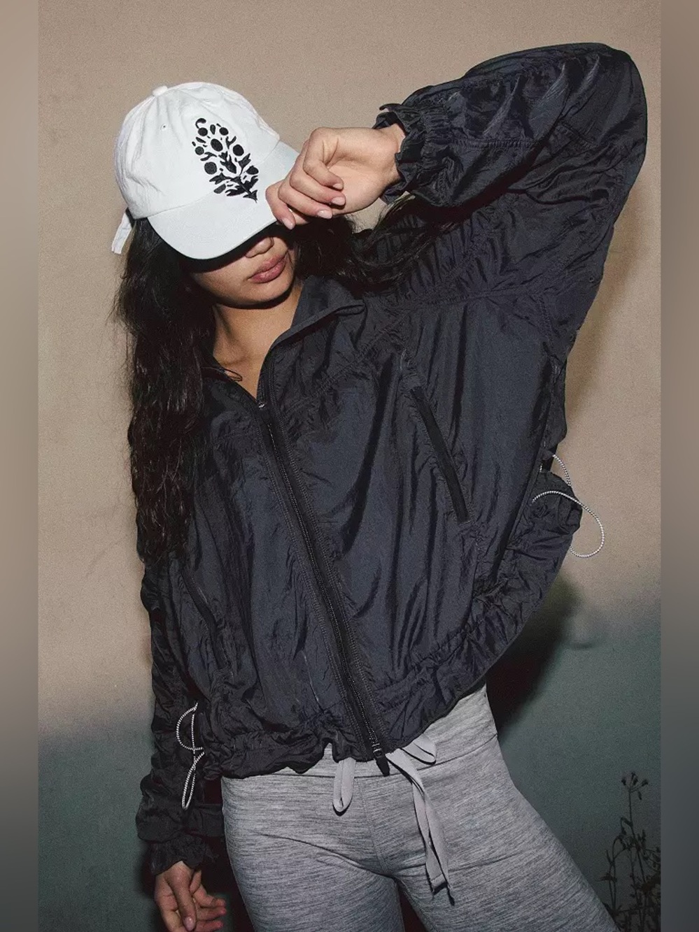 Free People Sheer Bliss Ultra-light Windbreaker Jacket